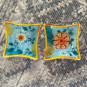 🔥Prima Design Glass Square Floral Bowls🔥